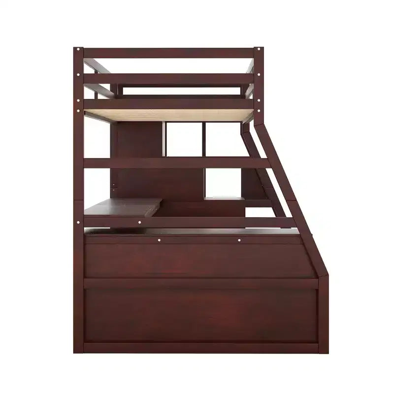 Lit mezzanine une place de 94,7 L x 56,8 l avec 7 tiroirs, 2 étagères et bureau intégré