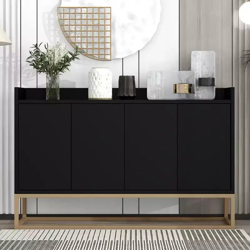 Buffet moderne avec grand espace de rangement pour salle à manger, entrée