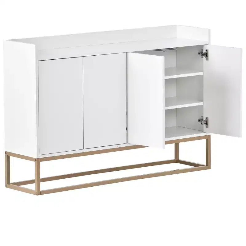 Buffet moderne avec grand espace de rangement pour salle à manger, entrée