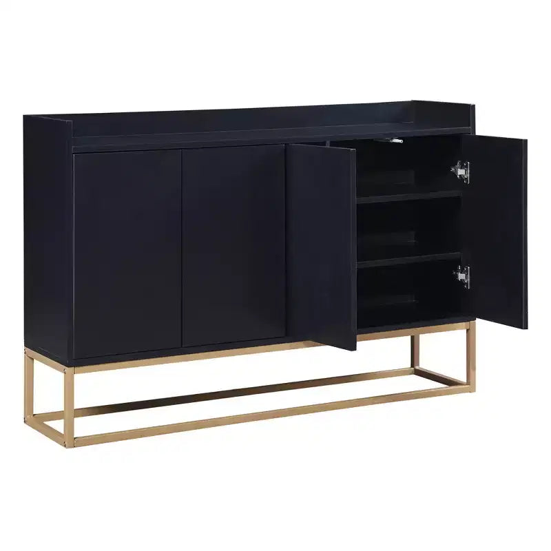 Buffet moderne avec grand espace de rangement pour salle à manger, entrée