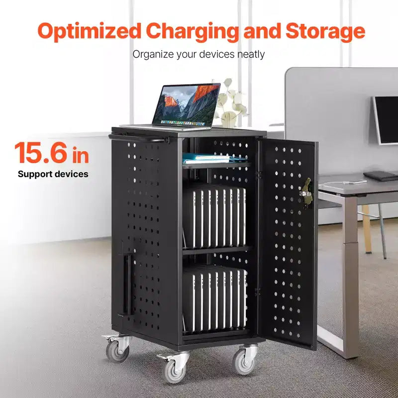 Chariot de recharge pour 20 ordinateurs portables et tablettes