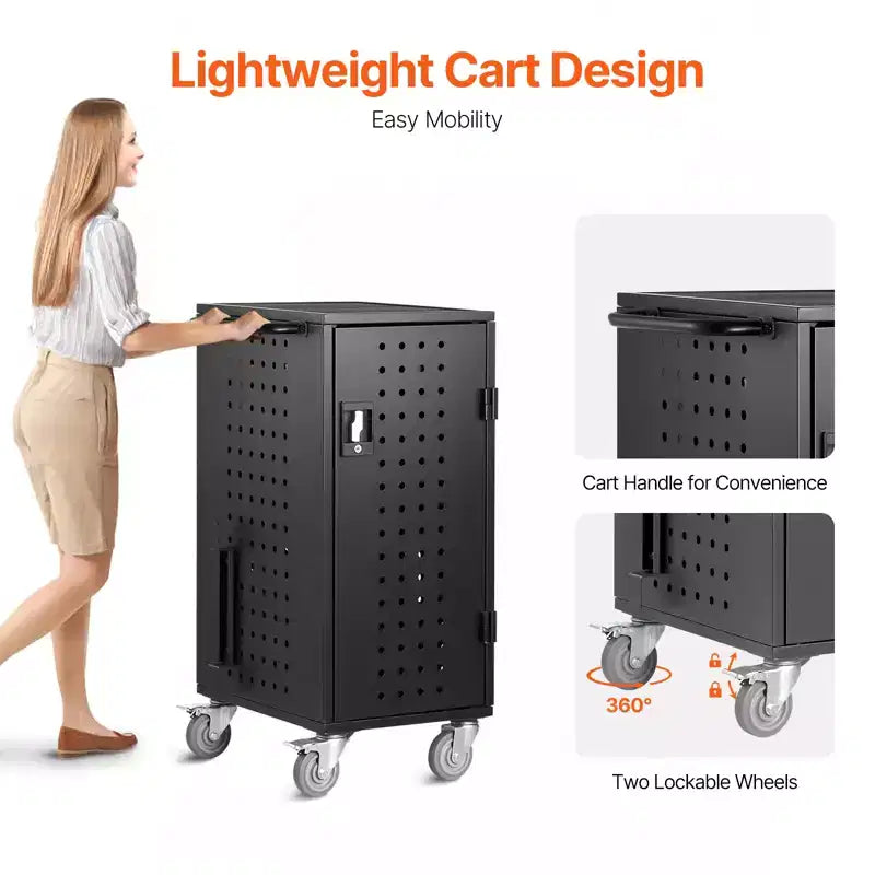 Chariot de recharge pour 20 ordinateurs portables et tablettes