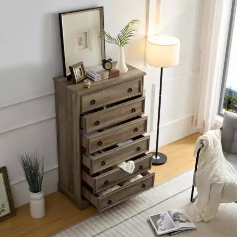 Commode 6 tiroirs – Semainier pour Rangement de Chambre