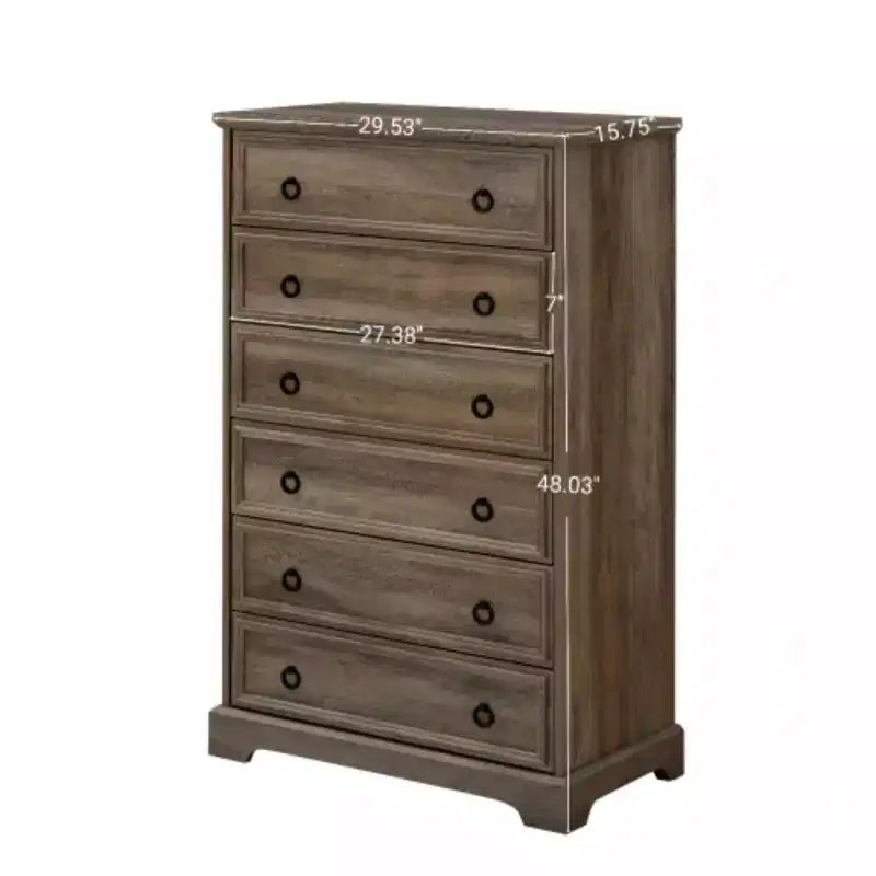 Commode 6 tiroirs – Semainier pour Rangement de Chambre