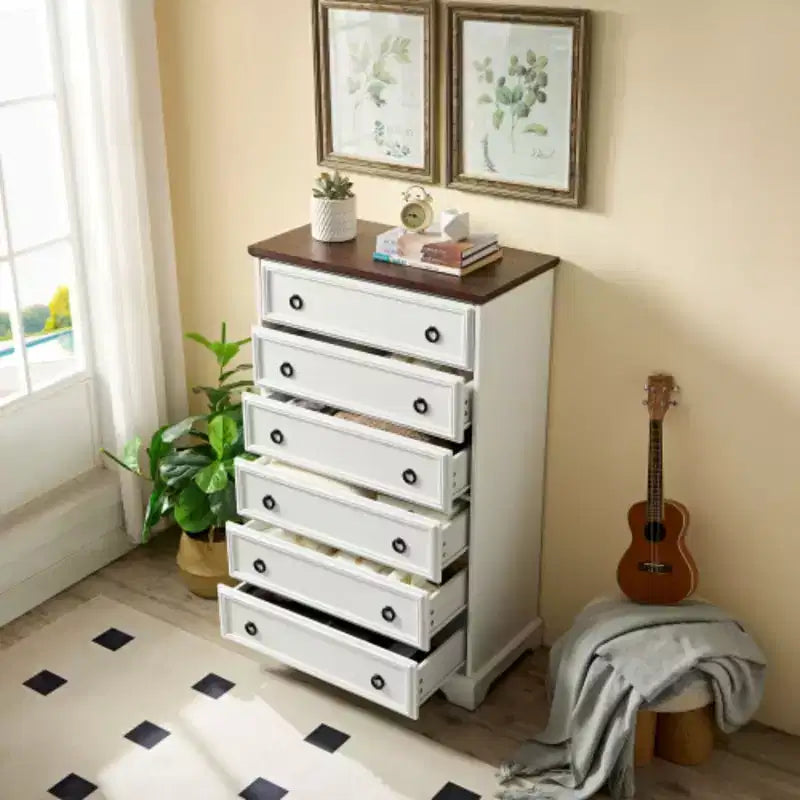 Commode 6 tiroirs – Semainier pour Rangement de Chambre