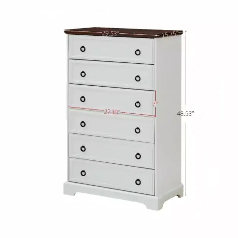 Commode 6 tiroirs – Semainier pour Rangement de Chambre