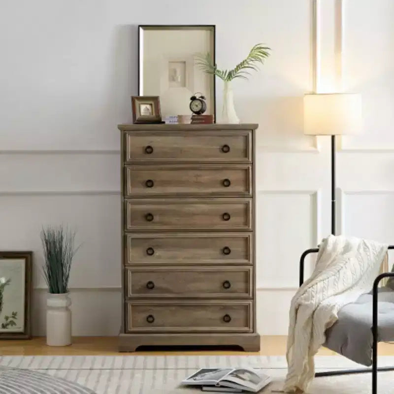 Commode 6 tiroirs – Semainier pour Rangement de Chambre