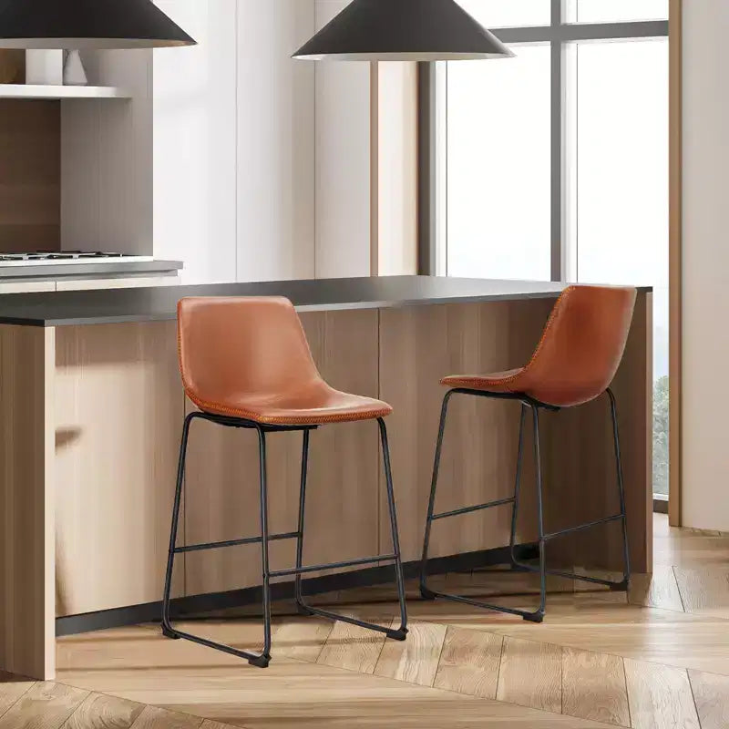 Tabourets de bar modernes - Chaises de salle à manger sans accoudoirs pour la maison, le bureau ou la cuisine