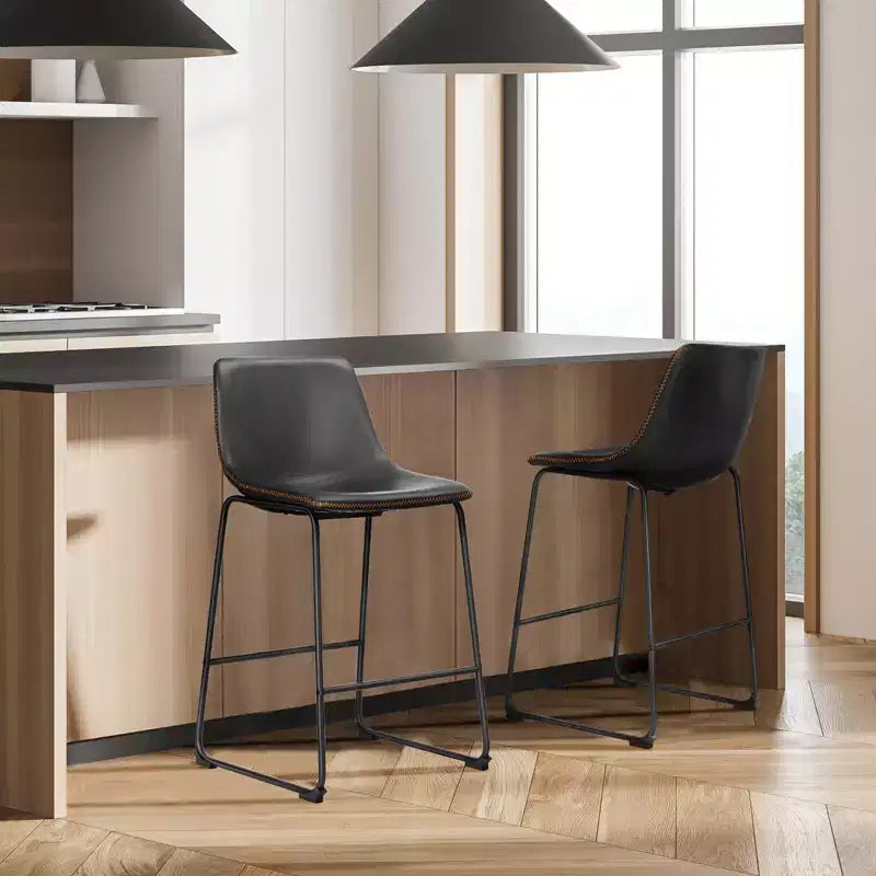 Tabourets de bar modernes - Chaises de salle à manger sans accoudoirs pour la maison, le bureau ou la cuisine