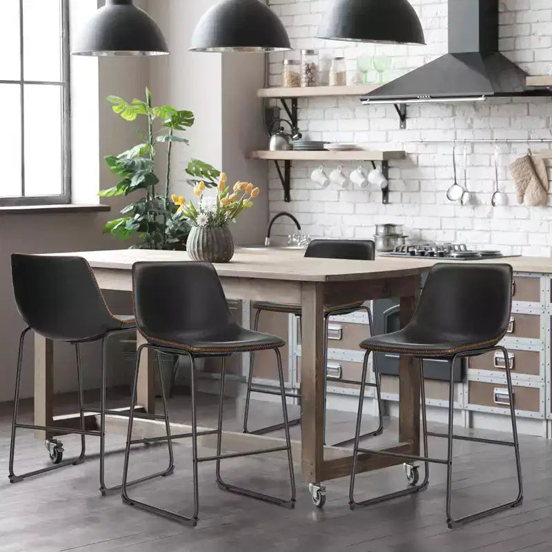 Tabourets de bar modernes - Chaises de salle à manger sans accoudoirs pour la maison, le bureau ou la cuisine
