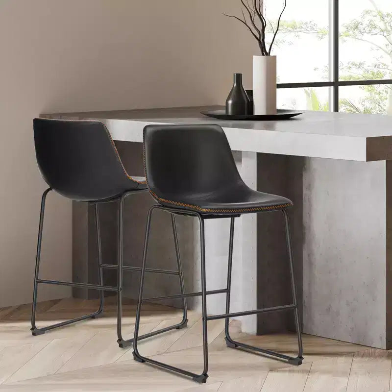 Tabourets de bar modernes - Chaises de salle à manger sans accoudoirs pour la maison, le bureau ou la cuisine