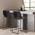 Tabourets de bar modernes - Chaises de salle à manger sans accoudoirs pour la maison, le bureau ou la cuisine