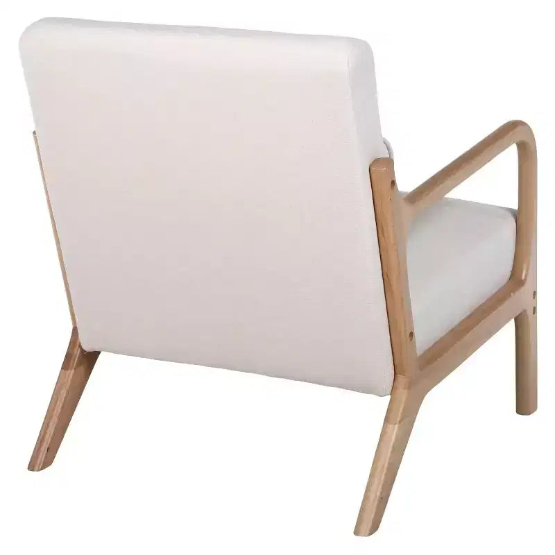 Fauteuil d'appoint moderne avec structure en bois massif