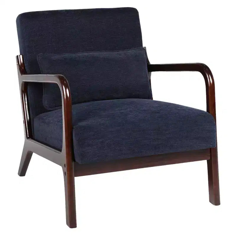Fauteuil d'appoint moderne avec structure en bois massif