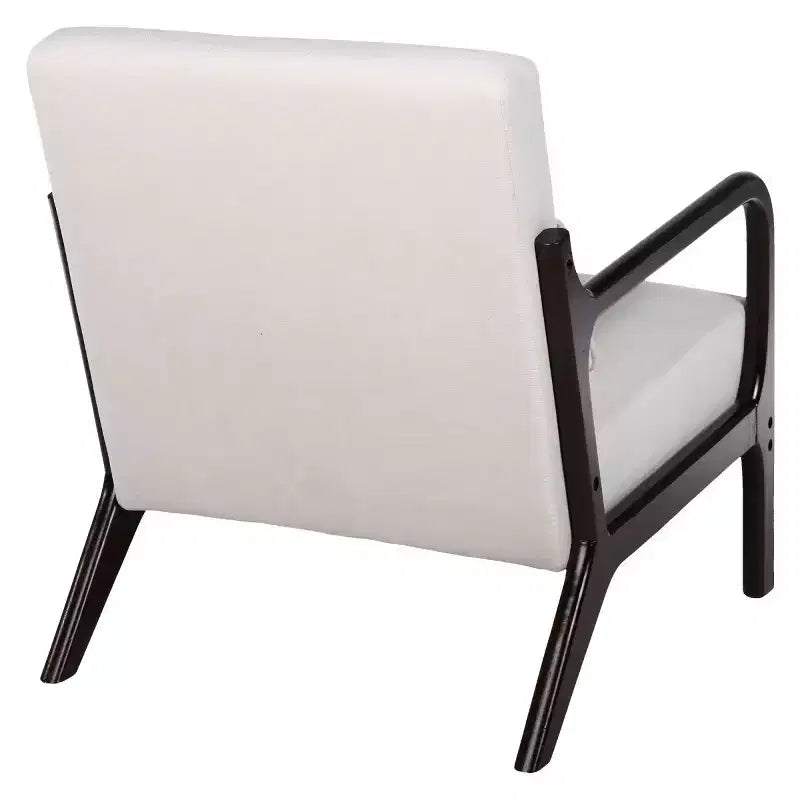 Fauteuil d'appoint moderne avec structure en bois massif