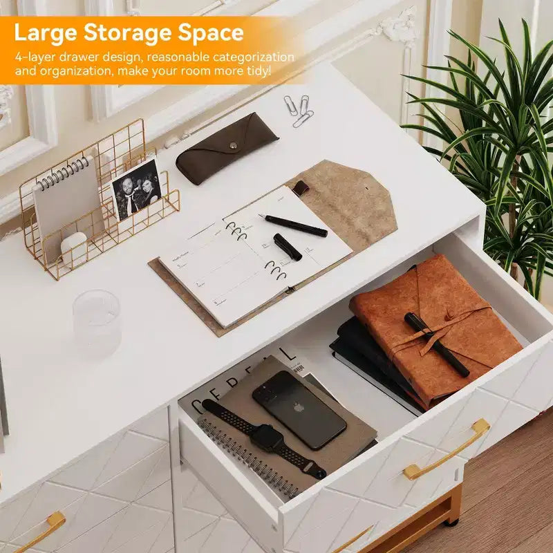 Commode de chambre à 8 tiroirs de 91 cm de haut avec tiroirs à fermeture douce, meuble de rangement moderne pour placard de chambre ou couloir
