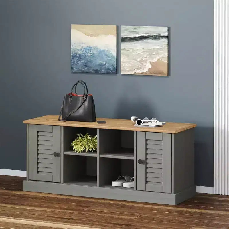 Banc à chaussures avec rangement, disponible en plusieurs coloris