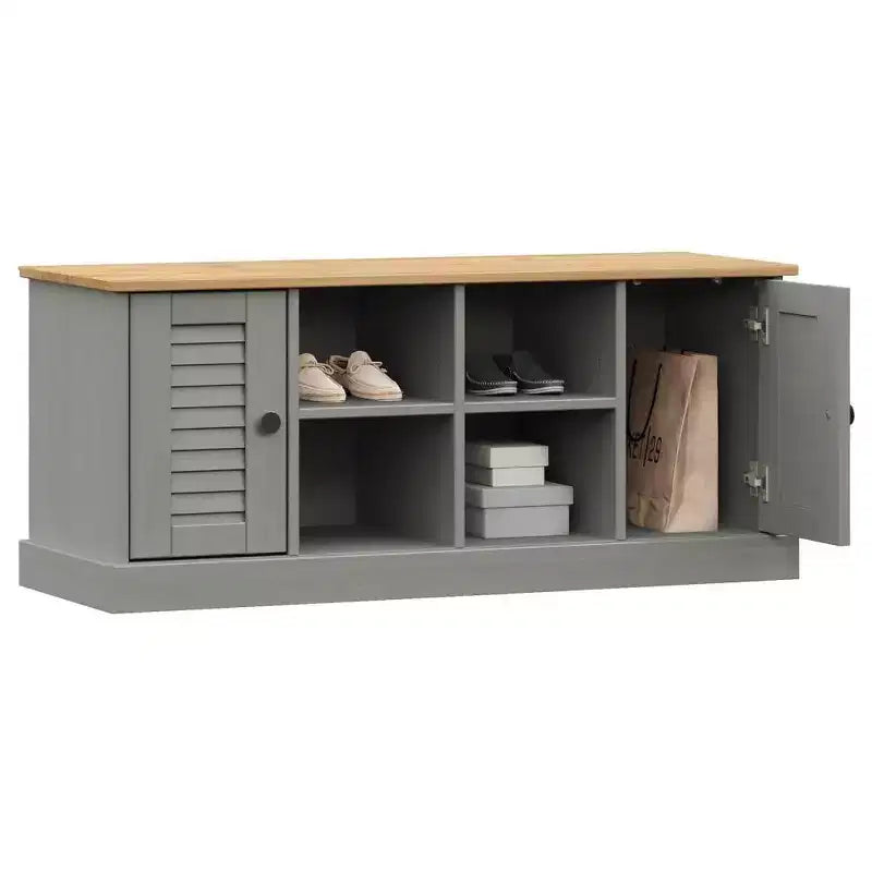 Banc à chaussures avec rangement, disponible en plusieurs coloris