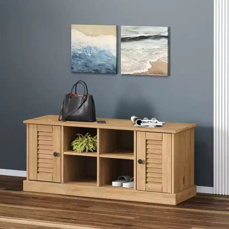 Banc à chaussures avec rangement, disponible en plusieurs coloris