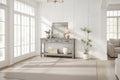 54 Farmhouse Console Table with 3 Drawers & Shelves  Entryway, Sofa, Living Room Storage Table