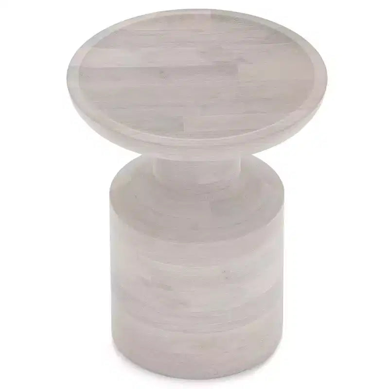 Table d'appoint bohème en manguier massif de 40 cm de large, assemblée