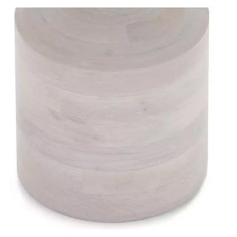 Table d'appoint bohème en manguier massif de 40 cm de large, assemblée