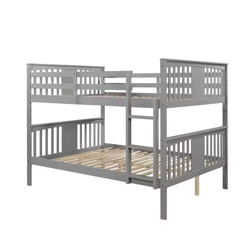 Lit superposé double en bois moderne, convertible en 2 lits séparés