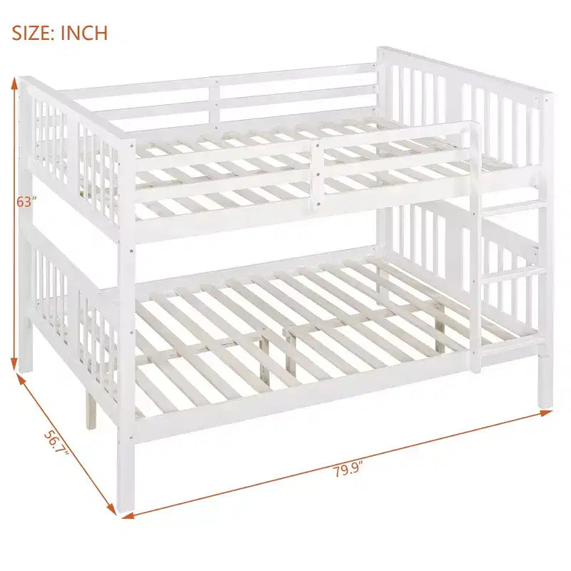 Lit superposé double en bois moderne, convertible en 2 lits séparés