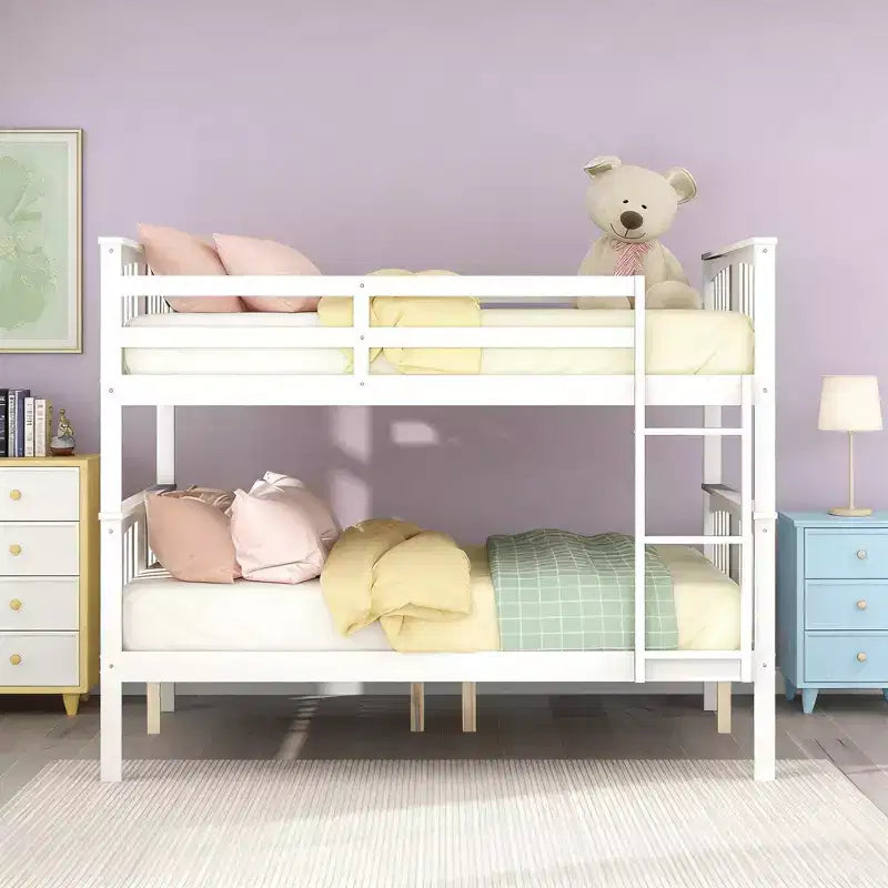 Lit superposé double en bois moderne, convertible en 2 lits séparés