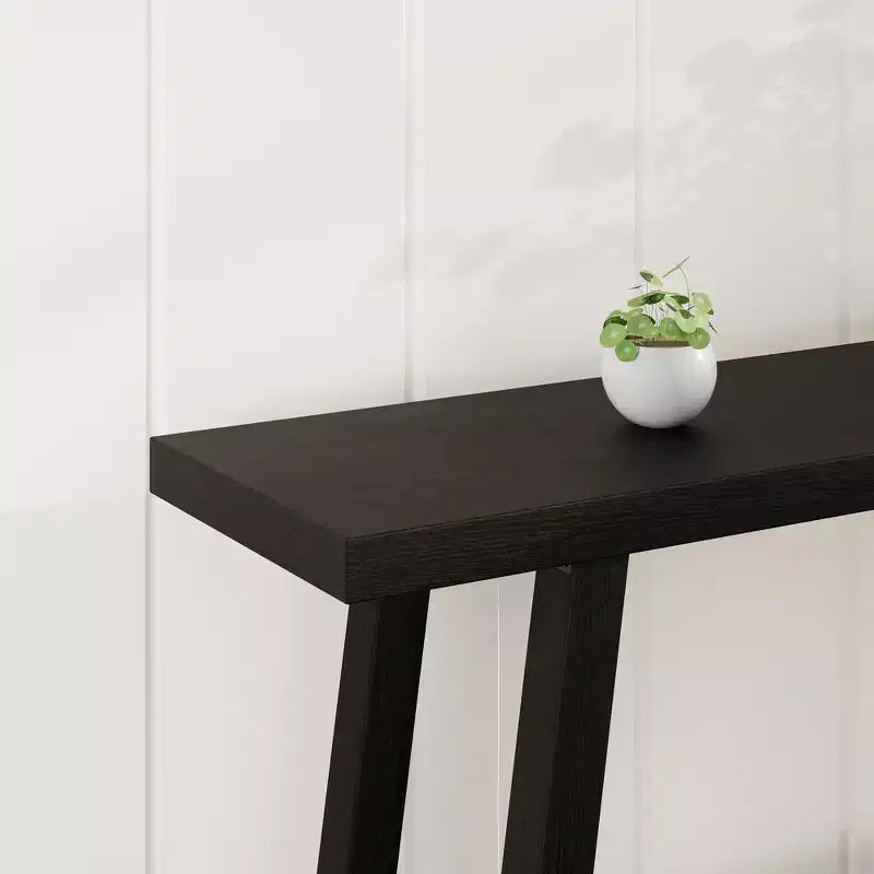 Console de 70,87 pouces avec étagère à 2 niveaux