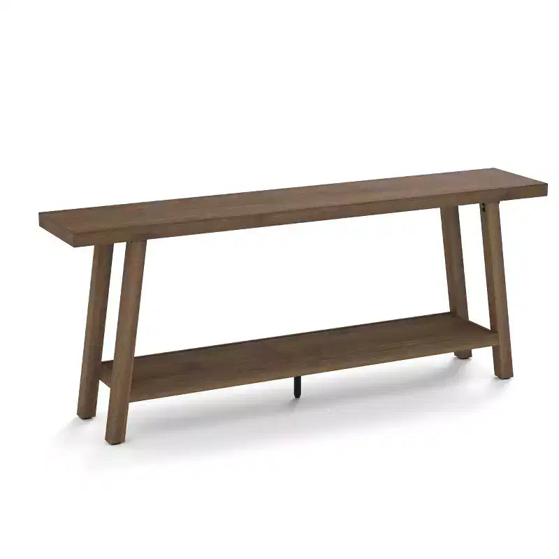 Console de 70,87 pouces avec étagère à 2 niveaux