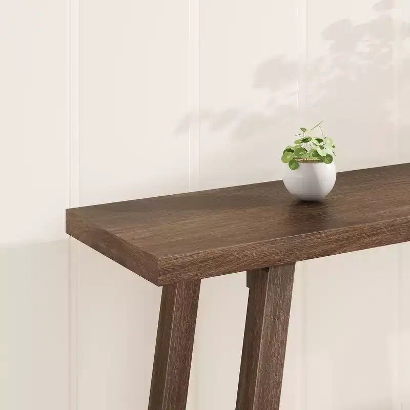 Console de 70,87 pouces avec étagère à 2 niveaux