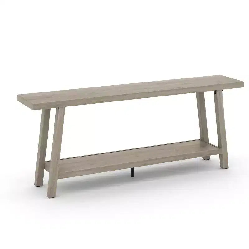 Console de 70,87 pouces avec étagère à 2 niveaux