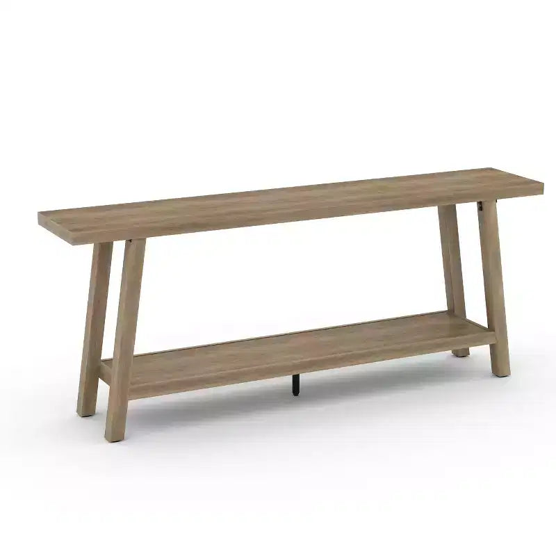 Console de 70,87 pouces avec étagère à 2 niveaux