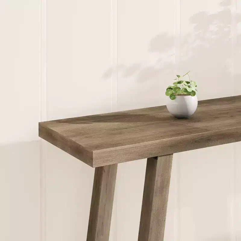 Console de 70,87 pouces avec étagère à 2 niveaux