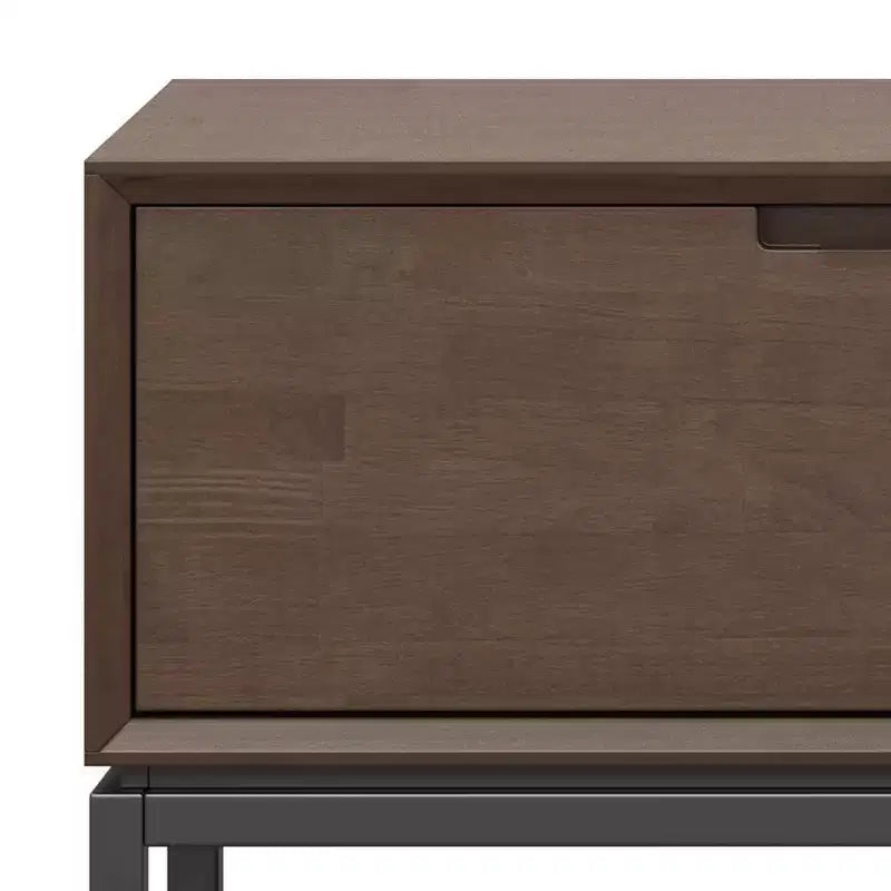 Meuble TV bas de 183 cm pour téléviseurs jusqu'à 203 cm – Noyer brun