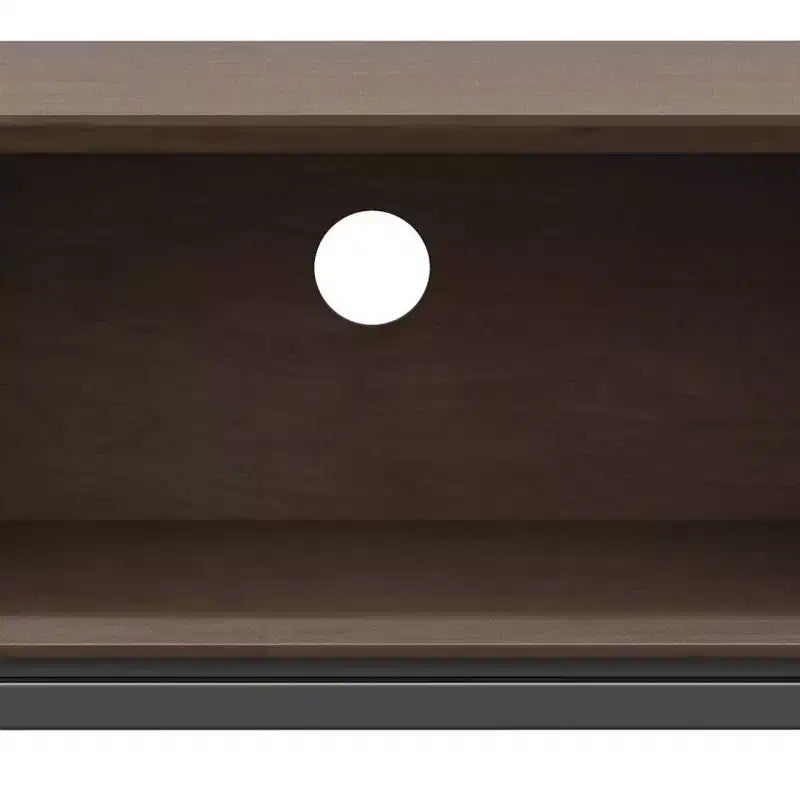 Meuble TV bas de 183 cm pour téléviseurs jusqu'à 203 cm – Noyer brun