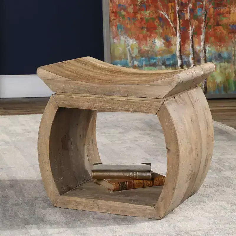 Tabouret d'appoint en orme