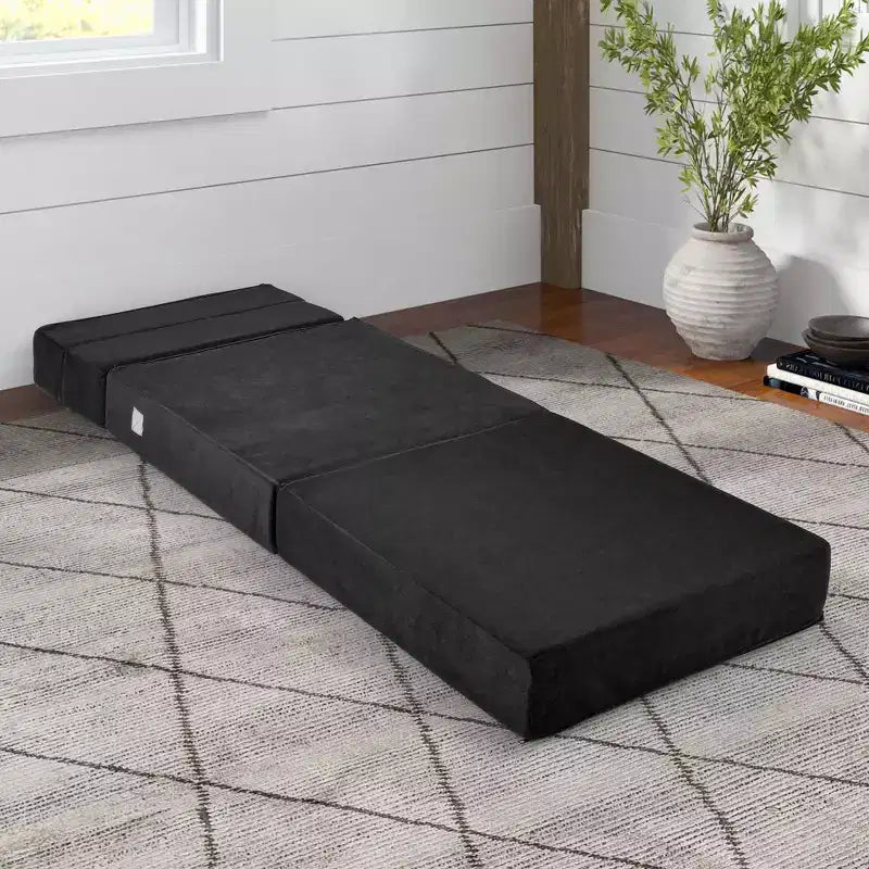 Fauteuil Lit Convertible Pliant 3-en-1 – Chaise Longue Pliante pour Dortoir et Appartement